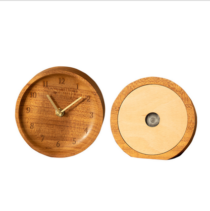 TeakHarmony™ Wooden Table Clock