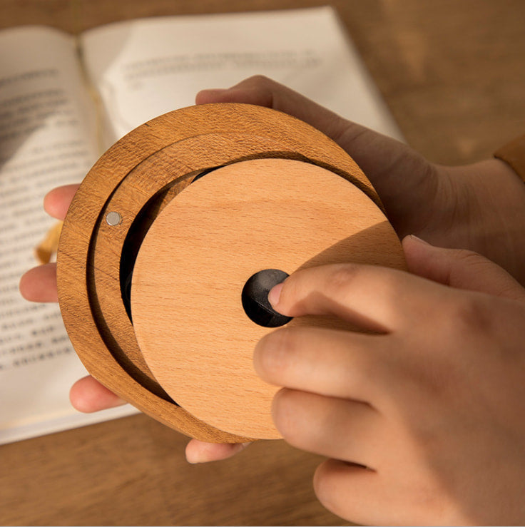 TeakHarmony™ Wooden Table Clock