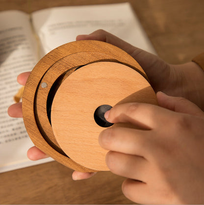 TeakHarmony™ Wooden Table Clock