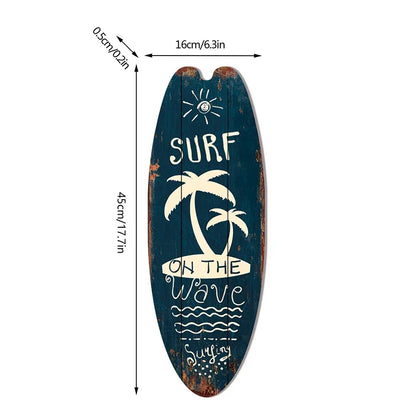 Coastal Vibes™ Vintage Surfboard Sign